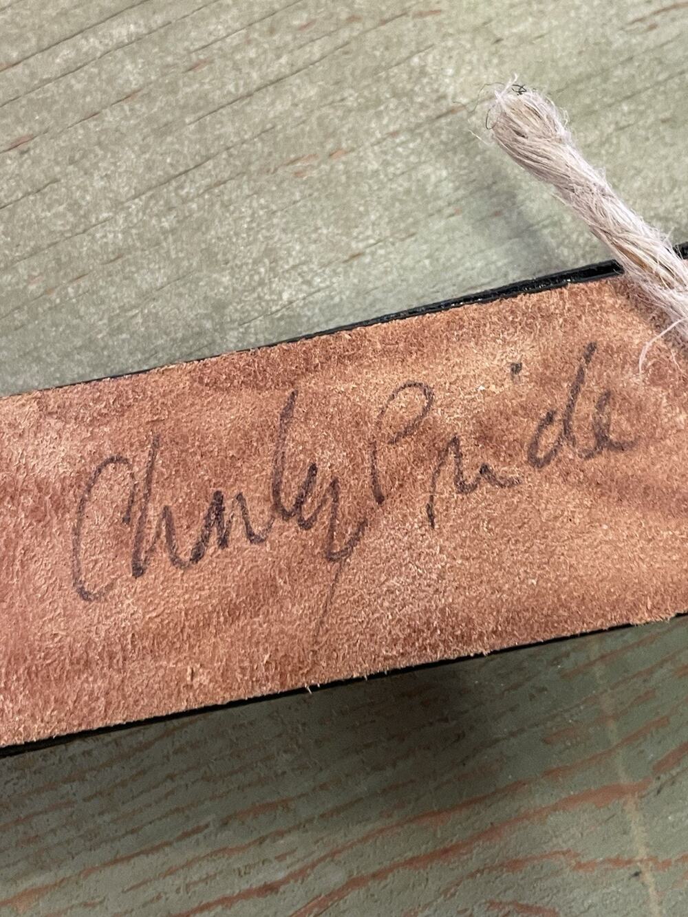 Charley Pride Country Singer Signed And Other Artists Signatures Western Belt
